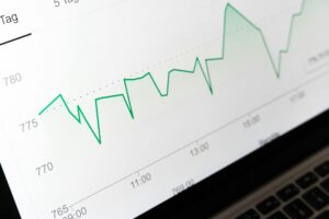 Financiële grafiek voor cashflowbeheer